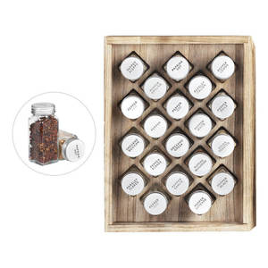Étagère de rangement de cuisine en bois de qualité supérieure pour les bouteilles d'épices, les herbes, les condiments et les essentiels de cuisine quotidiens, disponible à la vente - Product Image 5