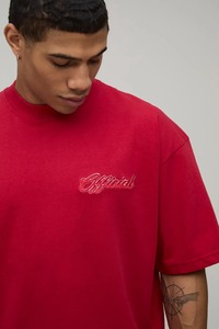 Camiseta Oversize de Hombre con Hombros Caídos, Ajuste Holgado, Algodón Pesado, Estilo Urbano Casual de Verano - Product Image 3