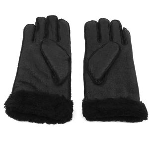 Gants d'équitation en cuir véritable pour homme, noir uni, coupe classique, gants d'équitation 2026 - Product Image 3