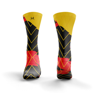 Custom Knitted High Crew Yoga Sports <b>Socks</b> Cotton Spandex <b>Polyester</b> Blend Antibacterial Breathable Eco Friendly Sweat Absorbent - Product Image 1