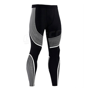 Low Moq <b>Men's</b> Compression <b>Leggings</b> High Waist Elastic Waist Gym Sports Wear Quick Dry Breathable <b>Waterproof</b> Spandex/Polyesters - Product Image 6