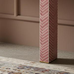 Mesa con Incrustaciones de Hueso de ILAHI, Diseño Moderno con Detalles de Ágata, Almacenamiento Portátil, Muebles para el Hogar - Product Image 2