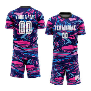 Uniforme de Fútbol Personalizado con Sublimación en Blanco y Rosa, Camiseta Deportiva Transpirable y Ligera para Equipos de Fútbol - Product Image 2