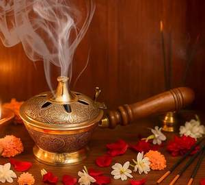 Handcrafted High Quality Metal <b>Burner</b> With Incense And Aroma <b>Oils</b> For Gift Items And Home Decoration At Affordable Price - Product Image 6