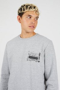 Sudadera Unisex de Cuello Redondo, Corte Regular, Tejido Sólido, Manga Regular, Estilo Invernal, Lavado, Bordado - Product Image 4