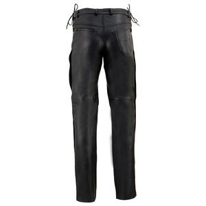 Pantalon de moto classique en cuir de qualité supérieure pour homme Samroz Sports, design et logo personnalisables, tissu 240g, toutes saisons - Product Image 4