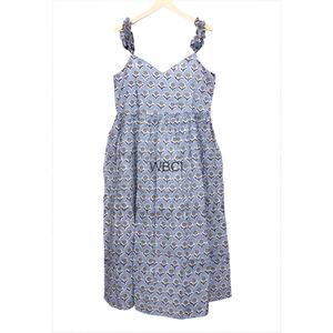 Robe longue d'été pour femme en coton imprimé numérique fait main indien, lavable, style bohème Y2K décontracté, sans manches, taille naturelle - Product Image 4