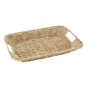 Robust Seagrass Tray Durable <b>Woven</b> Storage For Outdoor Barbecue Utensils And Grilling Accessories - Product Image 1