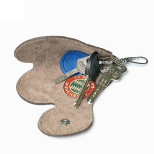 Porte-clés en cuir véritable 5 pouces, porte-clés suspendu, étui pour clés de voiture, style simple pour hommes et femmes, étui à clés en cuir - Product Image 3