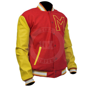 Veste classique à boutons pression, style Letterman, avec appliqué brodé, mélange de laine, veste décontractée tendance pour l'hiver - Product Image 2