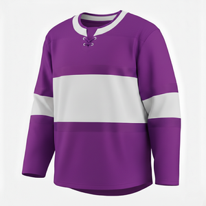 Jersey de Hockey sobre Hielo Unisex de Alta Calidad, Transpirable, 100% Poliéster, con Nombre de Equipo Personalizable - Product Image 6