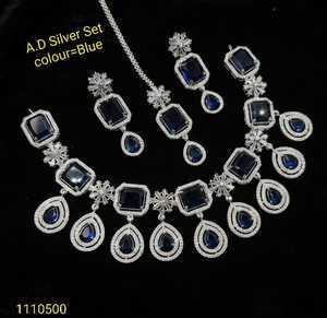 Traditional Ethnic Alloy <b>Silver</b> Plated Coral Flower Design High Quality <b>Choker</b> Set Earrings Necklace Women's Engagement Wedding - Product Image 1