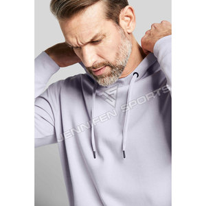 Sudadera con Capucha para Hombre, 100% Algodón Grueso, Cuello Redondo, Manga Larga, Transpirable, de Secado Rápido, Estilo Urbano - Product Image 3