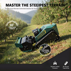 Trinciatrice RC Vigorun con Motore Loncin e Servo 48V 40, Vendita Diretta dalla Fabbrica °   Trituratore per piantine e spazzole pesanti per la bonifica del terreno in pendenza - Product Image 1