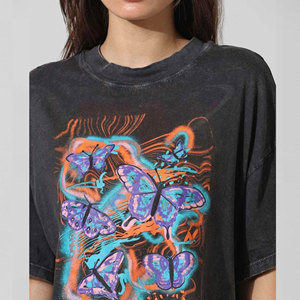 T-shirt ample en coton respirant pour femme, coupe décontractée, streetwear estival, confortable, pour un usage quotidien - Product Image 5