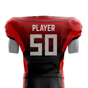 Conjunto de Camisetas de Fútbol Americano Personalizadas con Transferencia Térmica, de Secado Rápido, 100% Poliéster, Cuello en V, Tallas Grandes, Uniformes para Hombres Adultos - Product Image 5
