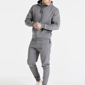 Ensemble survêtement homme deux pièces hiver haute qualité : pantalon de jogging ample et sweat à capuche personnalisé, épais et respirant pour l'extérieur - Product Image 5