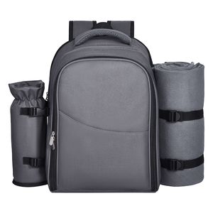 Zaino da Picnic alla Moda per 2 Persone con Scomparto Termico Isolato e Portabottiglie/Vino Staccabile - Product Image 5