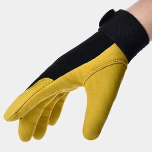 Gants de soudage en cuir de chèvre pleine fleur, antidérapants, durables, flexibles, personnalisables, texture lisse, épaisseur 11 oz, 10 pouces - Product Image 5