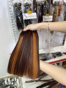 Vente en gros extension de cheveux humains vietnamiens de grade 12A super doublement étirée - Product Image 2