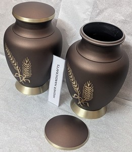 <b>Large</b> Modern Handmade Aluminum Cremation <b>Urns</b>-Decorative Funeral <b>Urn</b> with Custom Designs Durable & <b>Large</b> Capacity - Product Image 6