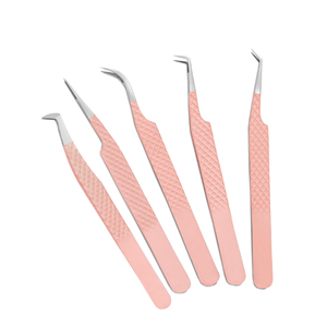 Outils de maquillage professionnels, pinces à cils en acier inoxydable, pinces à cils arc-en-ciel colorées, pinces à cils pour volume - Product Image 3