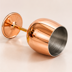 Copa de Vino de Metal Irrompible de Alta Calidad al por Mayor con Acabado de Cobre de Lujo para Decoración de Fiestas y Bodas - Product Image 6