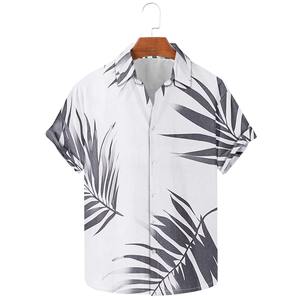 Nouvelles chemises hawaïennes tricotées pour hommes, à manches courtes, respirantes, avec motif de noix de coco 3D, streetwear, vêtements de mode d'été, chemisier - Product Image 3