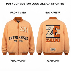 Premium Quality 240 GSM Fleece Pullover <b>Jacket</b> Soft Polar Fabric Contrast Panels Custom Logo Design Waterproof Breathable Autumn - Product Image 1