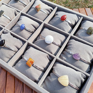 Pulseras de Piedras Naturales Variadas, Estilo Bohemio, Hechas a Mano, Bañadas en Plata, con Amatista, Diseños Únicos para Regalo Unisex - Product Image 5