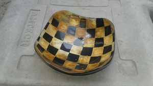 Bol en corne de buffle moderne, poli et écologique pour la décoration de la maison, la présentation de salades, de fruits ou de collations sèches - Product Image 4