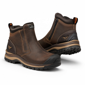 Calzado Deportivo de Trabajo, Botas de Senderismo con Cordones de Malla, Antideslizantes, Transpirables, con Parte Superior de Cuero PU, Suela de PVC y Entresuela de Malla, para Todas las Estaciones - Product Image 6
