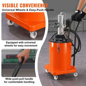 Pompa per Grasso ad Aria Compressa da 20L/5 Galloni con Ugello Manuale, Pompa Pneumatica per Grasso ad Alta Pressione da 13 Piedi e Pistola per Grasso - Product Image 3