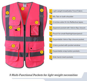 Chaleco de Seguridad Reflectante de Alta Visibilidad para Hombre, el Más Vendido, de la Mejor Calidad, Modelo 2026, Ropa de Trabajo - Product Image 3