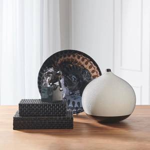 Handcrafted Black Bone Inlay Decorative <b>Storage</b> Box with Woven Basket Pattern Luxury Jewelry Organizer Keepsake Box for Home - Product Image 2