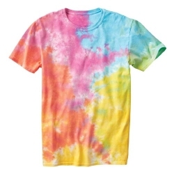 Camisetas Unisex Tie Dye Hechas a Medida, Diseño Espiral Multicolor, 100% Algodón, Estilo Deportivo, Blancas, Impresión por Sublimación Completa - Product Image 4