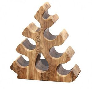 Estante de vino de madera de lujo para decoración de hoteles, restaurantes y bares, y colección de muebles premium para exhibición de botellas. - Product Image 2