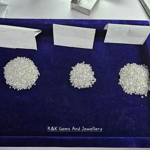 Diamantes Pulidos HPHT de Laboratorio, Corte Excelente, 0.075ct 0.080ct, DEF VVS VS, Melees R&K GEMS para Fabricación de Joyería, Venta al Por Mayor - Product Image 5