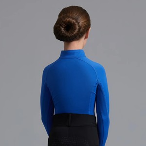 High Quality 4way Stretch Horse Riding Equestrian Shirt Top <b>Base</b> <b>Layer</b> Competition Show Shirt Polo in Soft Feel Technical Fabric - Product Image 3