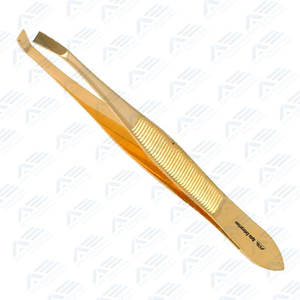 Pinzas de Cejas Profesionales Portátiles de Alta Calidad, Mini Pinzas de Acero Inoxidable con Punta Inclinada, con Opción de Marca Privada - Product Image 2