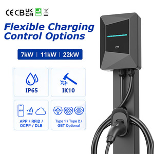 Wallbox 11kW Type 2 Home New OEM ODM Electric Car Charger Station 32A Wall-mounted OCPP IP65 1-Year Warranty 5M EV Charger - Product Image 1