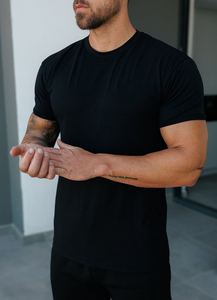 Camiseta de Algodón 100% de 300 g/m², Personalizada con Logotipo, para Hombre, Lisa, Blanca y Negra - Product Image 5