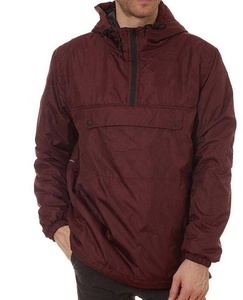 Chaqueta Deportiva Cortavientos de Moda para Hombre, con Doble Cierre de Cremallera, Corte Holgado, Talla Grande, Color Granate, Chaqueta Casual Cortavientos - Product Image 3