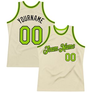 Maillot de basket-ball en mesh sublimé personnalisé, unisexe, adulte, respirant, débardeur, nom et numéro de l'équipe, vert crème - Product Image 6