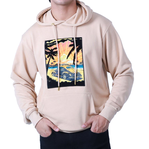 Sweat à capuche pour homme 100% coton molletonné, style streetwear décontracté, imprimé, respirant, pour l'hiver, couleur unie, sweat à capuche graphique - Product Image 1