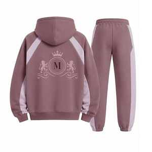 Conjunto Deportivo Cómodo con Sudadera con Capucha y Bloques de Color, 100% Algodón, Tela de 400 GSM para un Ajuste Premium Perfecto - Product Image 2