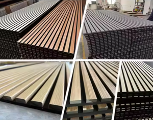 Panel de Pared Acanalado de Madera Maciza MDF con Fibra de Poliéster con Efecto Estrellado 3D, Precio de Fábrica, Paneles Acústicos Interiores Ecológicos - Product Image 6