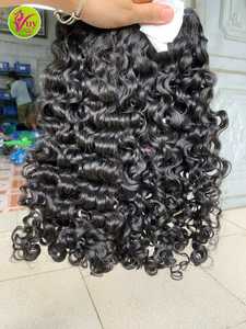 พร้อมส่ง VuyHair ผมแท้เวียดนามแบบ Double Drawn  หยิกฟู  ยาวเต็ม  ทุกสี  แบบปิดหนังศีรษะ  ต่อผมด้วยเครื่อง - Product Image 3