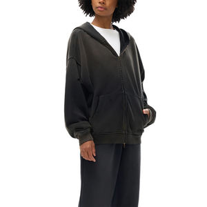 เสื้อฮู้ดคาร์ดิแกนสไตล์เรโทร พิมพ์ลายคุณภาพสูง พร้อมโลโก้สั่งทำพิเศษ ทรงโอเวอร์ไซส์ สำหรับผู้หญิงและผู้ชาย ซักน้ำได้ พิมพ์ลายโลโก้ - Product Image 5