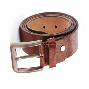 Ceinture en cuir véritable vintage pour homme, sangle en cuir de vachette avec boucle en alliage de zinc, fabricant OEM ODM avec logo personnalisé - Product Image 1